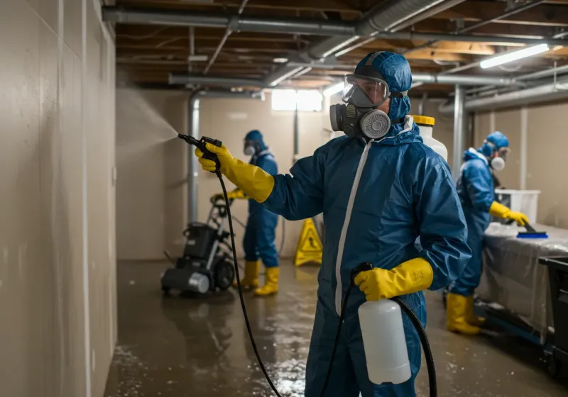 Basement Sanitization and Antimicrobial Treatment process in Grayson Valley, AL