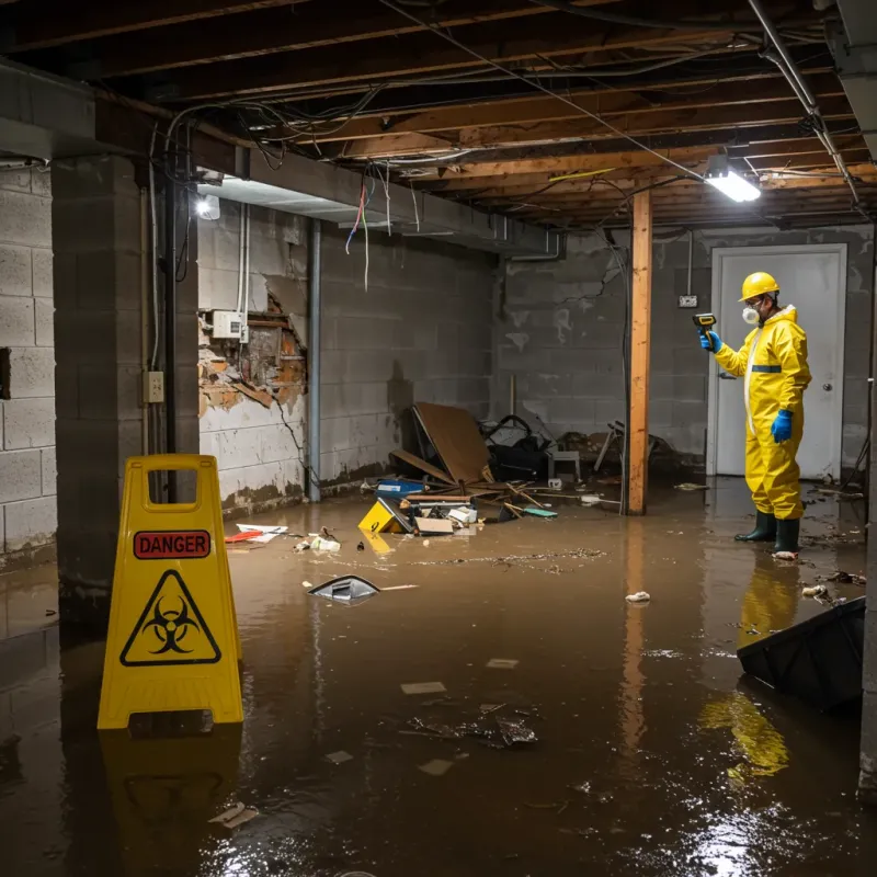 Flooded Basement Electrical Hazard in Grayson Valley, AL Property